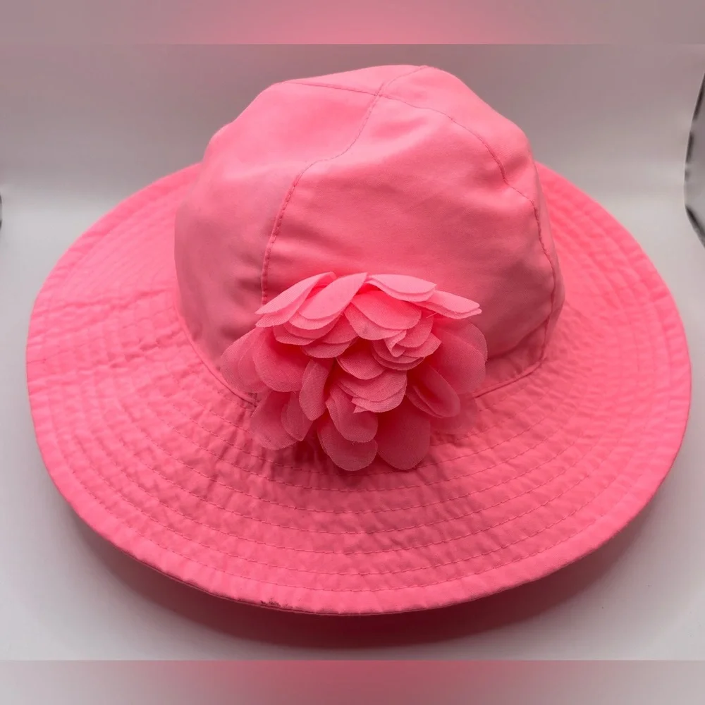 Carter’s Infant Pink Sun Hat with Flower Accent